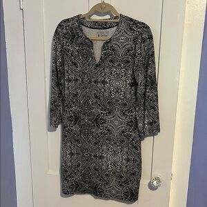 Coolibar Black and White Patterned Women's Dress